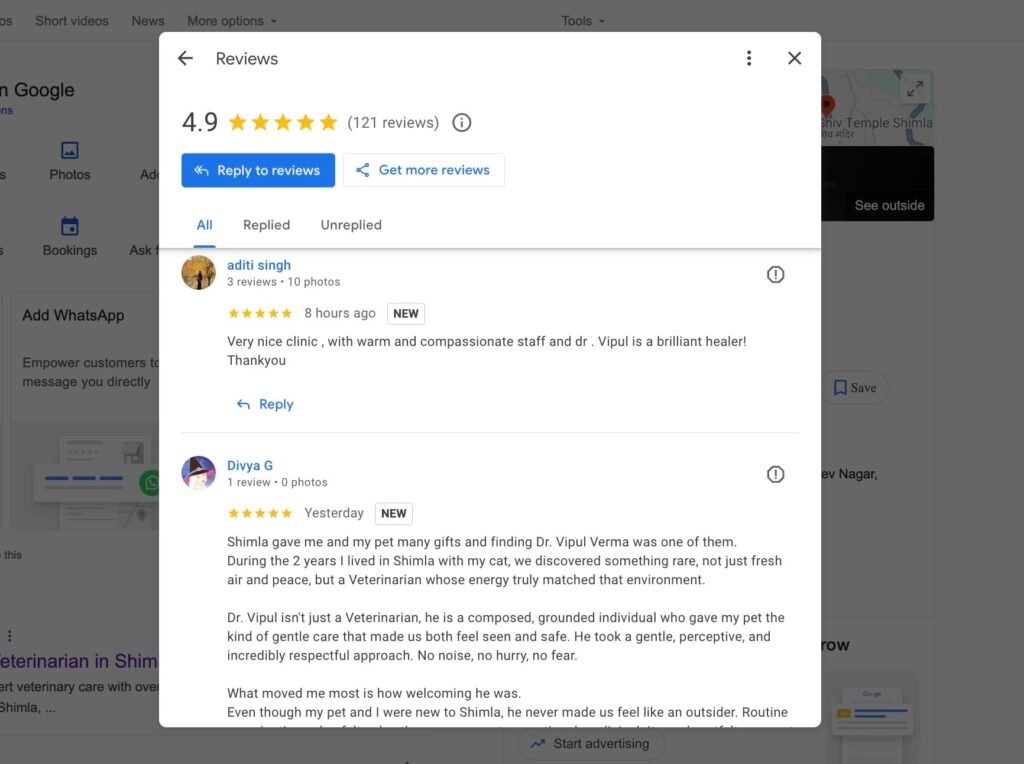 Positive customer reviews and star ratings on a website