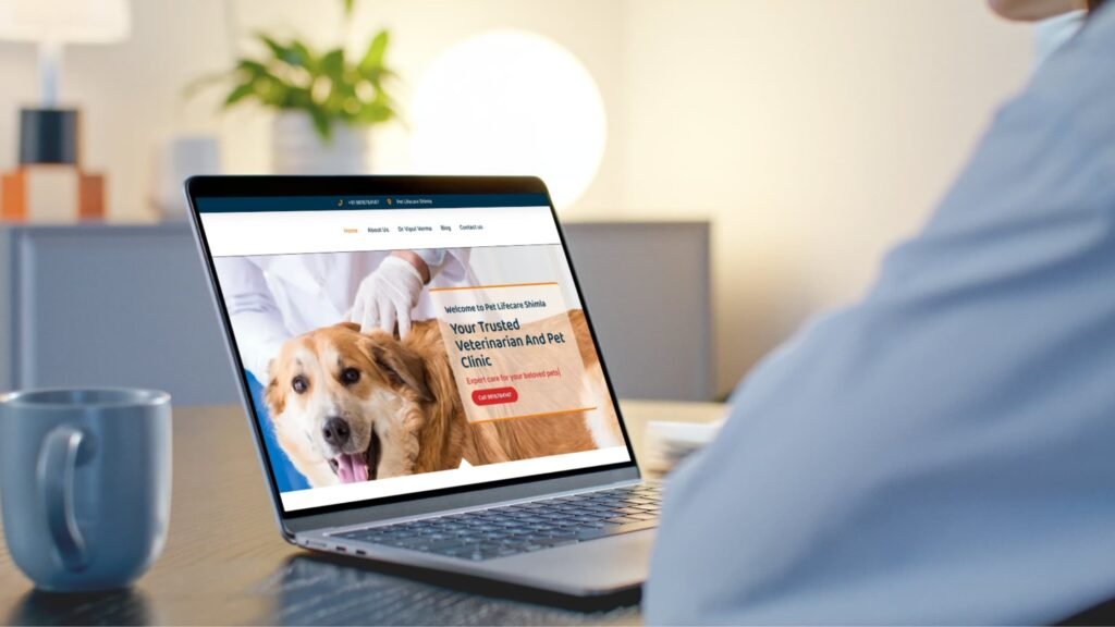 Detailed business information displayed on a website